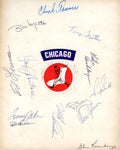 1971 White Sox 8x10 Team Sheet Signed By 13 Tanner Morales John Melton