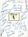 1968 White Sox 8x10 Team Sheet Signed By 30 Hoyt Wilhelm Sandy Alomar Tommy John
