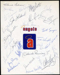 1975 Angels Team Sheet Signed by 29 JSA Loa Nolan Ryan Whitey Herzog Dick Williams
