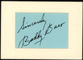 Buddy Baer JSA Coa Signed Matted Album Page Autograph
