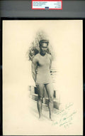 Duke Kahanamoku PSA DNA Signed Vintage 7x10 Photo 1936 Finest Example Autograph