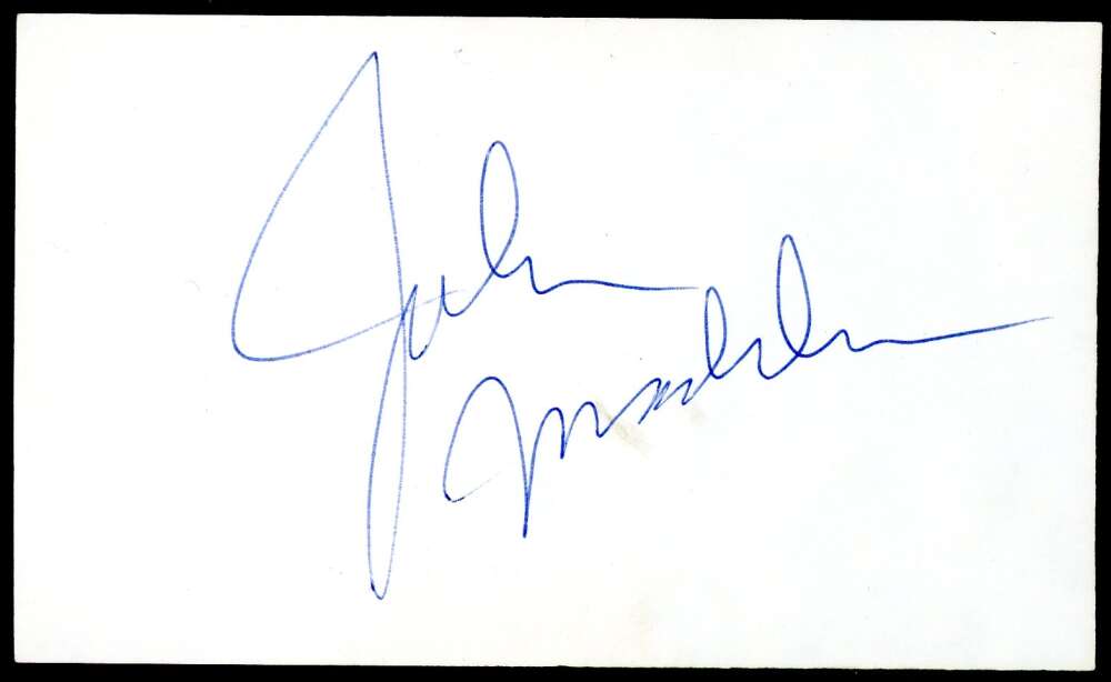John Madden Beckett BAS Autograph 3x5 Index Card Signed