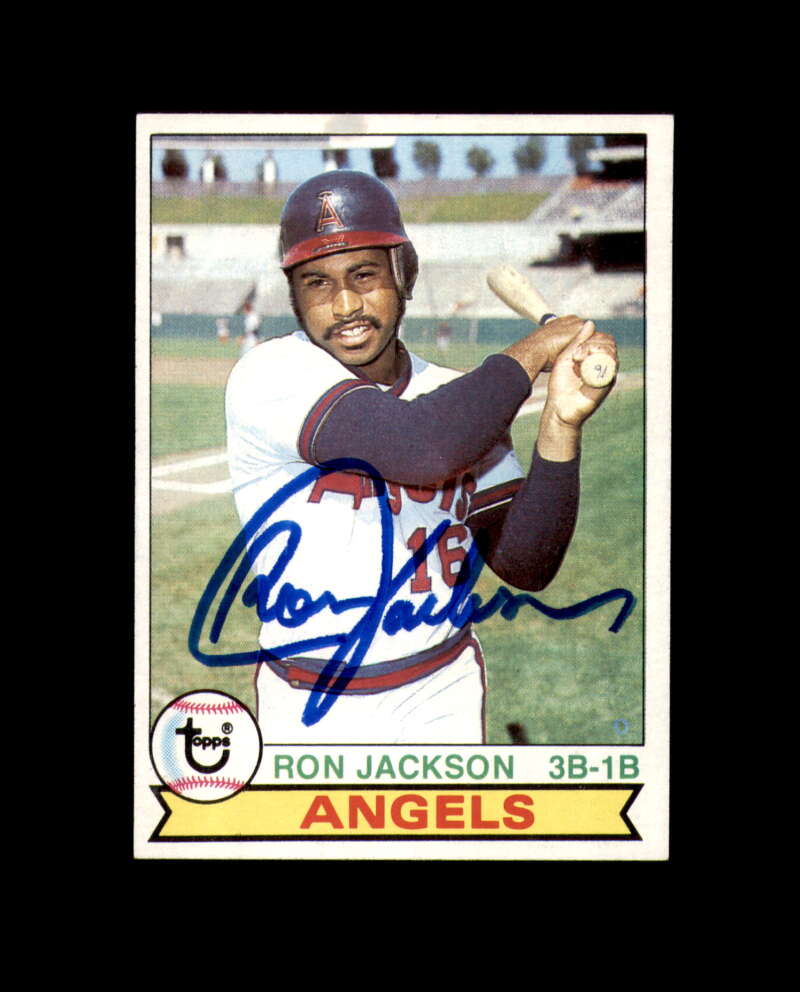 Ron Jackson Signed Original 1979 Topps California Angels Autograph