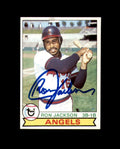 Ron Jackson Signed Original 1979 Topps California Angels Autograph