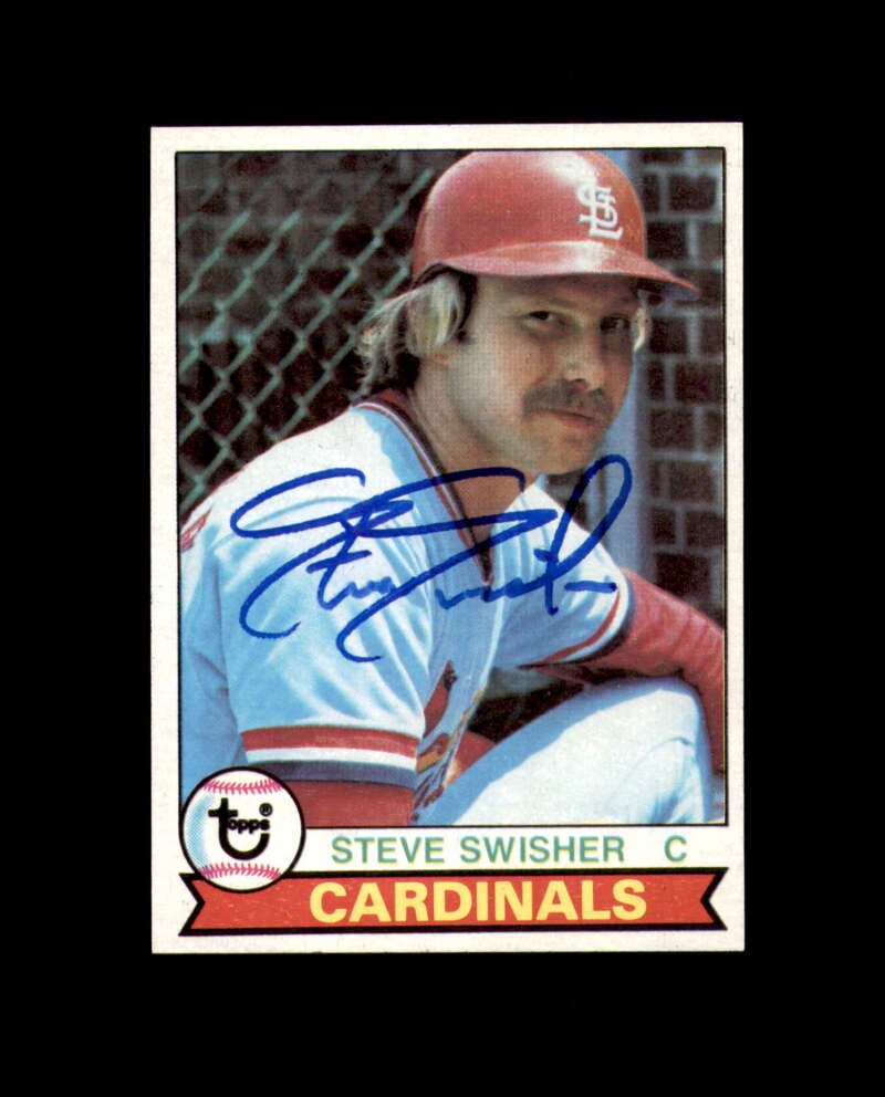 Steve Swisher Signed Original 1979 Topps St. Louis Cardinals Autograph