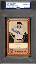 Paul Brown Gem Mint 10 PSA DNA Signed 1975 Fleer Immortal Roll Autograph