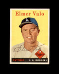 Elmer Valo Signed 1958 Topps Original Los Angeles Dodgers Autograph