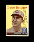 Dutch Dotterer Signed 1958 Topps Cincinnati Reds Original Autograph