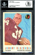 Johnny Olszewski Beckett BAS Signed 1959 Topps Autograph