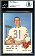 Joe Fortunato Beckett BAS Signed 1961 Fleer Autograph