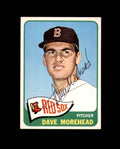 Dave Morehead Signed Authentic 1965 Topps Boston Red Sox Autograph