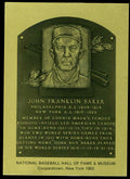 Home Run Baker Rare 1981-89 Hall of Fame Plaque Metallic Card New York Giants