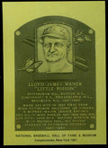 Lloyd Waner Rare 1981-89 Hall of Fame Plaque Metallic Card Pittsburgh Pirates