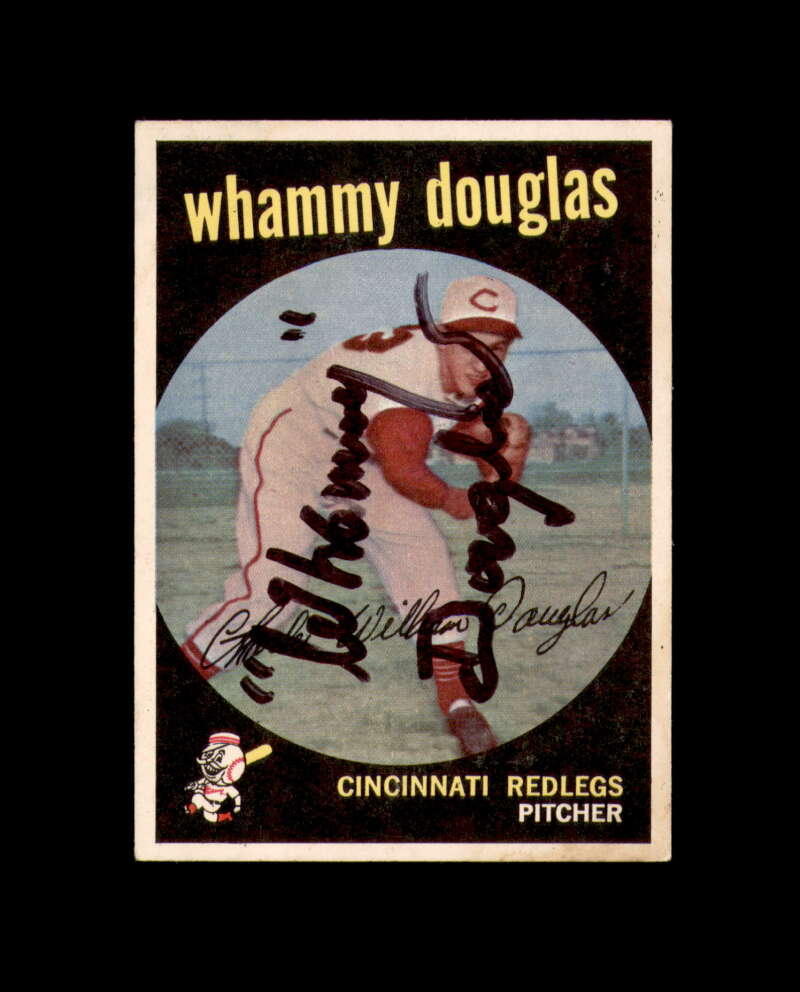 Whammy Douglas Signed 1959 Topps Cincinnati Reds Autograph