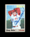 Gary Nolan Signed Authentic 1970 Topps Cincinnati Reds Autograph