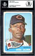 Chico Salmon Beckett BAS Signed 1965 Topps Autograph
