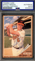 Whitey Herzog PSA DNA Signed 1962 Topps Autograph