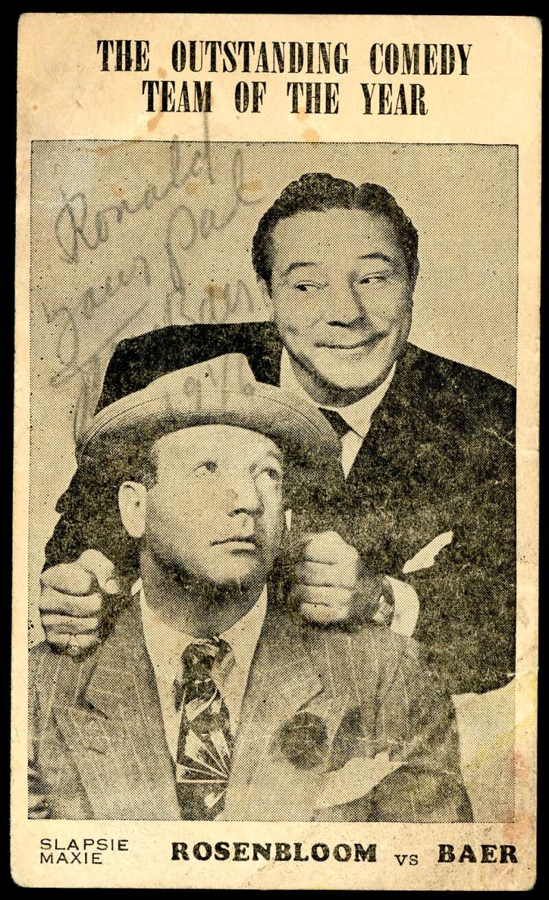 Max Baer JSA Cert Signed  4x6 Photo Postcard Autograph