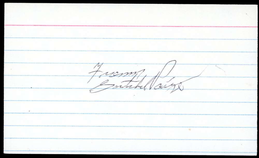 Satchel Paige JSA Coa Signed 3x5 Index Card Autographed