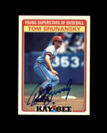 Tom Brunansky Signed 1986 Kay Bee Minnesota Twins Autograph
