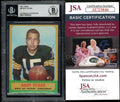 Bart Starr Beckett BAS JSA Coa Signed 1963 Topps Autograph