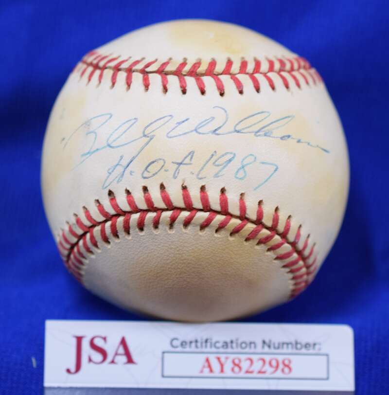 Billy Williams JSA COA Autograph National League Signed Baseball HOF 1987