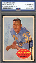 Ollie Matson PSA DNA Vintage Signed 1960 Topps Autograph