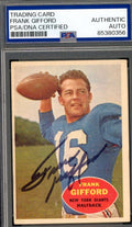 Frank Gifford PSA DNA Signed 1960 Topps Autograph