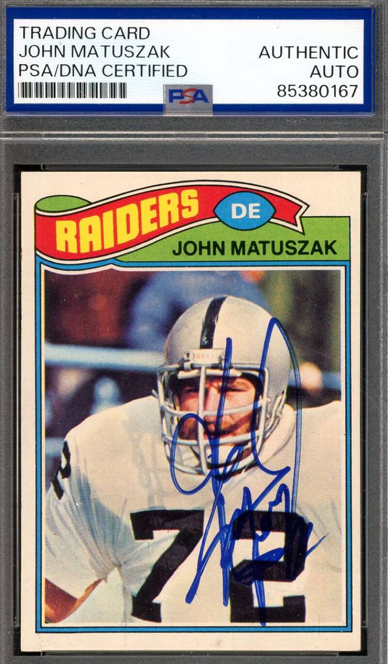 John Matuszak PSA DNA Signed 1977 Topps Autograph Raiders