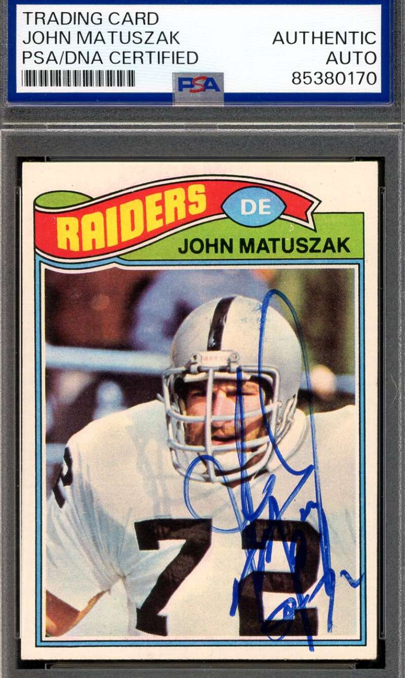 John Matuszak PSA DNA Autograph 1977 Topps Signed Raiders