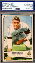 Dante Lavelli PSA DNA Vintage Signed 1954 Bowman Autograph