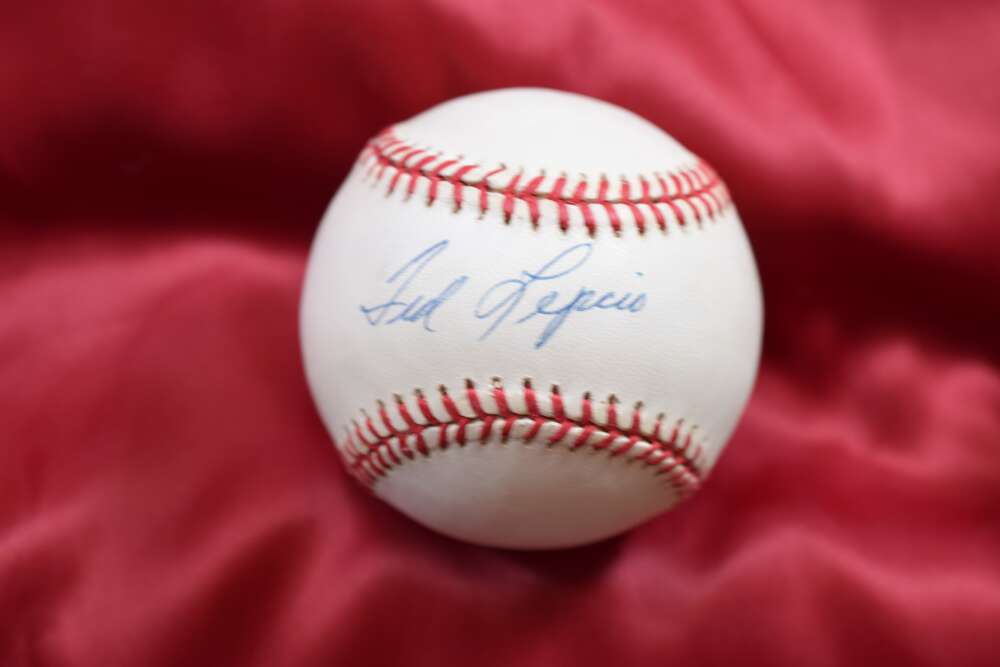 Ted Lepcio Autograph American League OAL Signed Baseball