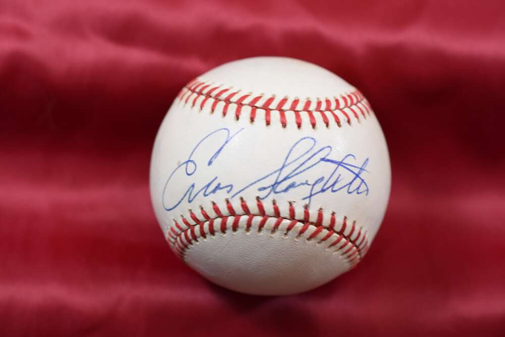 Enos Slaughter Autograph American League OAL Signed Baseball