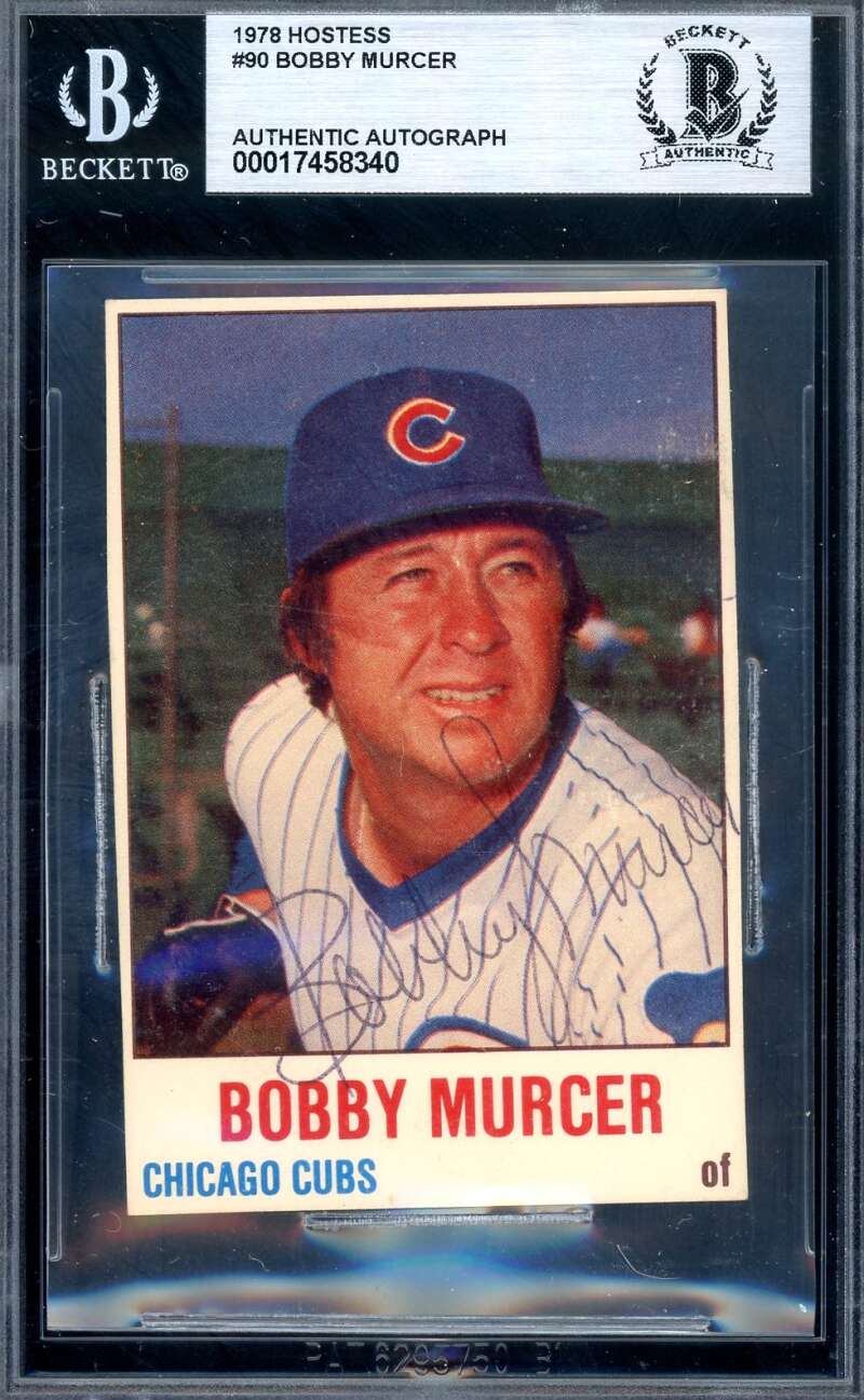 Bobby Murcer Beckett BAS Signed 1978 Hostess Autograph