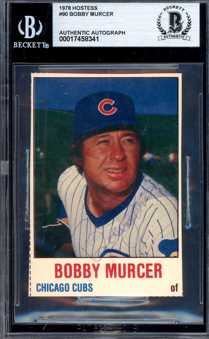 Bobby Murcer Beckett BAS Signed 1978 Hostess Autograph