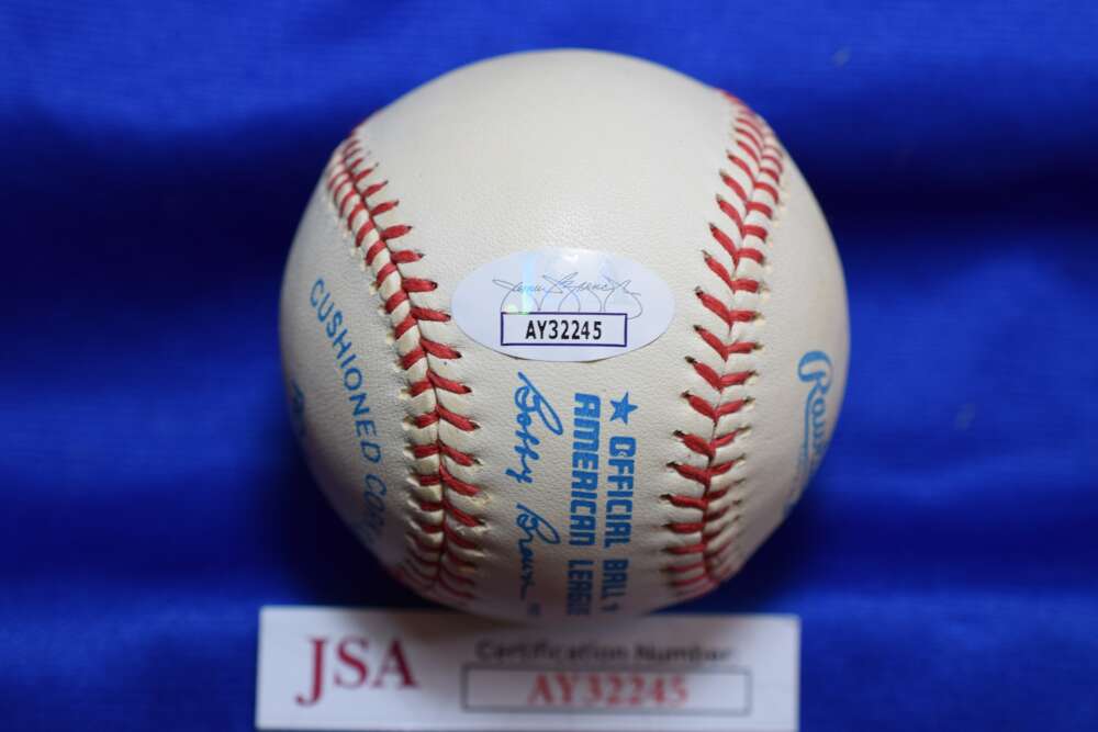 Jim Catfish Hunter JSA COA Autograph American League Signed Baseball