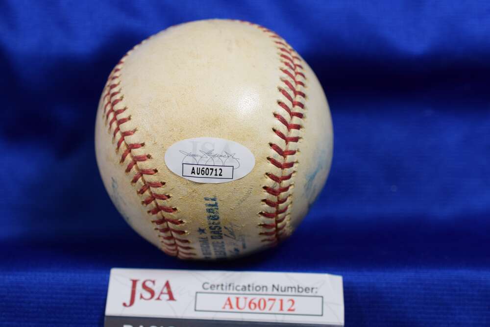 Maury Wills JSA COA Autograph Major League Game Used Signed Baseball