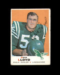 Dave Lloyd Signed 1969 Topps Philadelphia Eagles Autograph