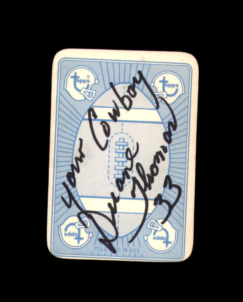 Duane Thomas Signed 1971 Topps Game  Cards Dallas Cowboys Autograph