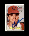 Larry Brown Signed Authentic 1969 Topps Cleveland Autograph