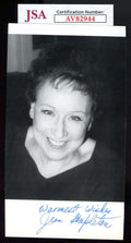 Jean Stapleton JSA Coa Signed 4x6 Photo Autograph