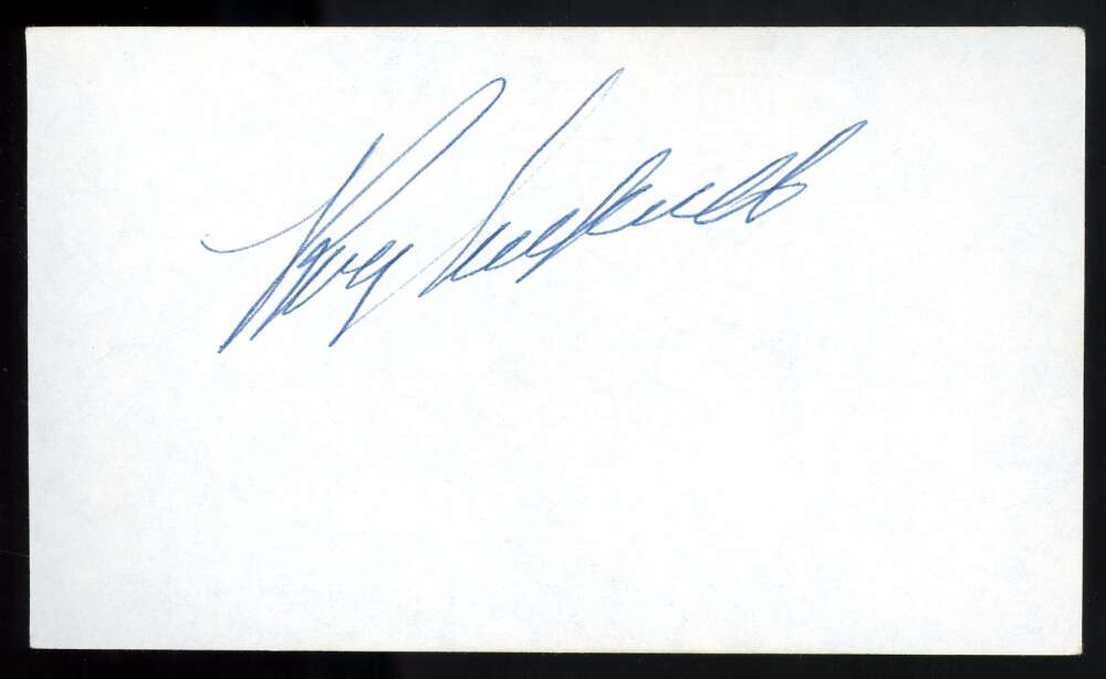 Roy Campanella JSA Loa Signed 3x5 Index Card Autograph