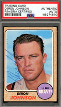 Deron Johnson PSA DNA Signed 1968 Topps Autograph