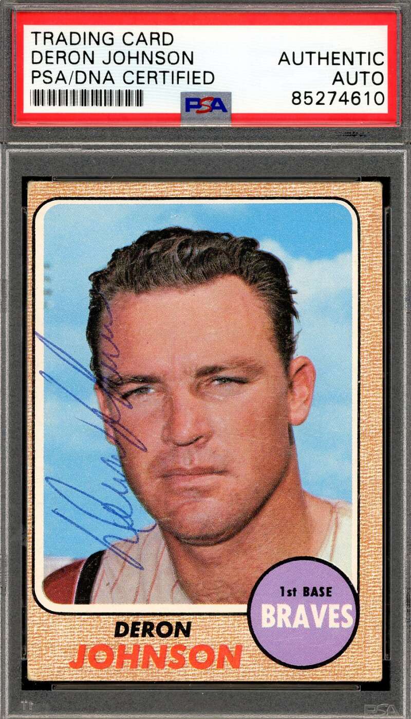 Deron Johnson PSA DNA Signed 1968 Topps Autograph