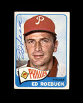 Ed Roebuck Signed Original 1965 Topps Philadelphia Phillies Autograph