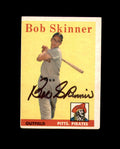 Bob Skinner Signed Original 1958 Topps Pittsburgh Pirates Autographed