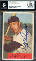 Gil McDougald Beckett BAS Signed 1954 Bowman Autograph