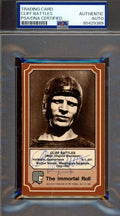 Cliff Battles PSA DNA Signed 1975 Fleer Immortal Roll Autograph