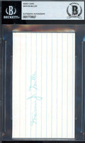 Marvin Miller Beckett BAS Autograph 3x5 Index Card Signed
