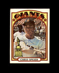 Chris Speier Signed Original 1972 Topps San Francisco Giants Autograph